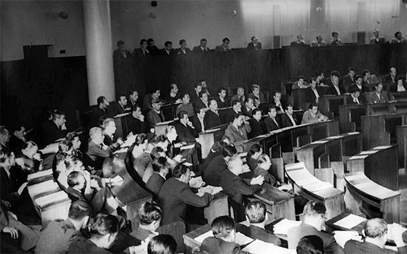 A session of the People’s Assembly of the People’s Republic of Bosnia and Herzegovina