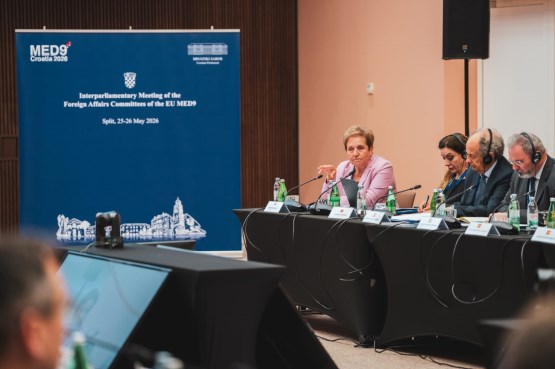 Predsjedavajuća Kluba delegata hrvatskog naroda u Domu naroda Marina Pendeš učestvovala u Splitu na Međuparlamentarnom sastanku komiteta za vanjsku politiku zemalja EU